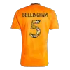 Men's Real Madrid BELLINGHAM #5 Away Soccer Short Sleeves Jersey 2024/25 - Bear Champ Font - worldjerseyshop