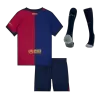 Kids Barcelona Whole Kits Home Soccer Kit (Jersey+Shorts+Sock） 2024/25 - worldjerseyshop