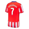 Men's Atletico Madrid GRIEZMANN #7 Home Soccer Short Sleeves Jersey 2024/25 - worldjerseyshop