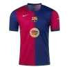 Men's Barcelona Home Soccer Short Sleeves Jersey 2024/25 - Spotify Logo Without Text - worldjerseyshop