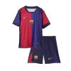 Kids Barcelona Home Soccer Jersey Kits(Jersey+Shorts) 2024/25 Spotify Logo Without Text - worldjerseyshop