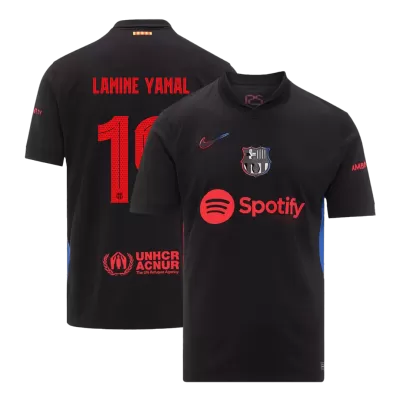 Men's Barcelona LAMINE YAMAL #19 Away Soccer Short Sleeves Jersey 2024/25 - UCL - worldjerseyshop