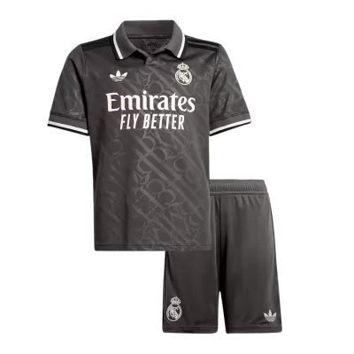 Kids Real Madrid Third Away Soccer Jersey Kits(Jersey+Shorts) 2024/25 - worldjerseyshop