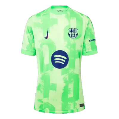 Men's Barcelona Third Away Soccer Short Sleeves Jersey 2024/25 - UCL(Spotify Logo Without Text) - worldjerseyshop