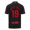 Men's Barcelona LAMINE YAMAL #19 Away Soccer Short Sleeves Jersey 2024/25-Spotify Logo Without Text - worldjerseyshop