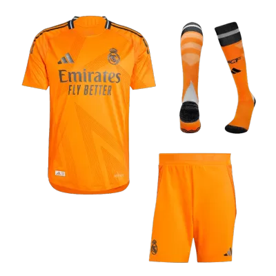 Men's Real Madrid Away Soccer Whole Kits(Jerseys+Shorts+Socks) 2024/25 - worldjerseyshop