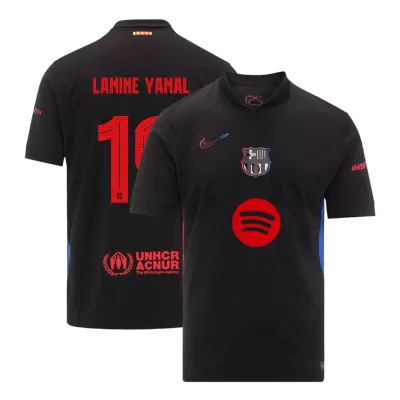 Men's Barcelona LAMINE YAMAL #19 Away Soccer Short Sleeves Jersey 2024/25 - worldjerseyshop