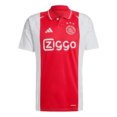 Men's Ajax Home Soccer Short Sleeves Jersey 2024/25 - worldjerseyshop