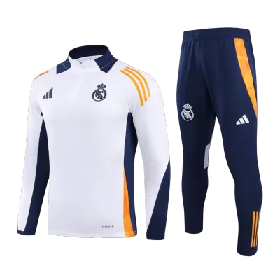 Men's Real Madrid Tracksuit Zipper Sweat Shirt Soccer Kit (Top+Trousers) 2024/25 - worldjerseyshop