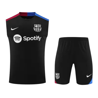 Men's Barcelona Pre-Match Soccer Training Kit 2024/25 - worldjerseyshop