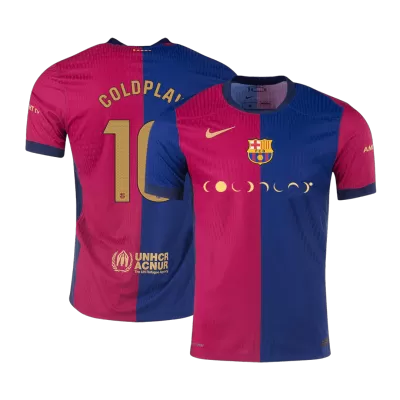 Men's Barcelona COLDPLAY #10 Home Player Version Soccer Jersey 2024/25 - COLDPLAY - worldjerseyshop